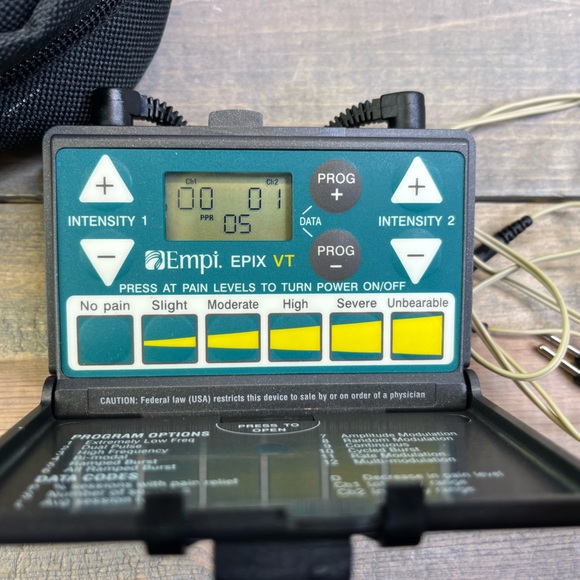 Empi Epix VT TENS Unit with charger and 2 batteries. Comes with new, sealed pads - Picture 2 of 2